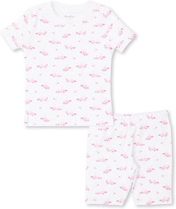 Whale Wishes Pink Short Pajama Set