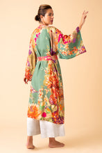 Load image into Gallery viewer, Birds and Blooms Kimono Gown - Sage
