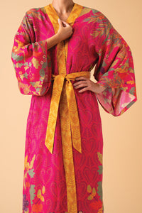 Enchanted Evening Doe Kimono Gown - Fuchsia