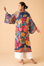 Load image into Gallery viewer, Vintage Floral Kimono Gown - Ink

