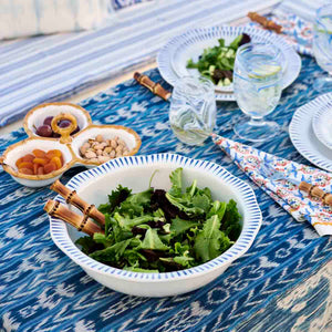 Juliska Sitio Stripe 12" Serving Bowl - Delft Blue