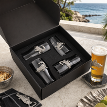 Load image into Gallery viewer, Alligator Beer Pint Glasses in protective box
