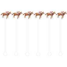 Load image into Gallery viewer, 
Watercolor Running Horse Cocktail Stick Stirrer - Set of 6

