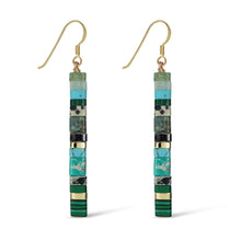 Load image into Gallery viewer, Cait Earrings with Geometric Stone Beads
