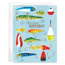 Load image into Gallery viewer, Birthday Greeting Card - Fishing Lures
