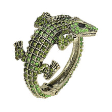 Load image into Gallery viewer, Crystal Rhinestone Crocodile/Alligator Embellished Bracelet
