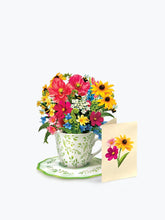 Load image into Gallery viewer, FreshCut Paper Mini Wildflower Teacup with card

