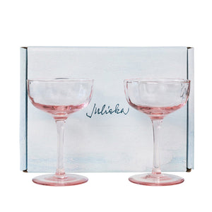 Juliska Puro Cocktail Coupe Glasses Set of 2