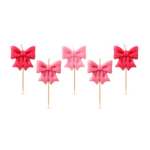 Load image into Gallery viewer, WRAP PARTY Bow Candles in shades of pink
