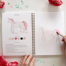 Load image into Gallery viewer, person painting a unicorn 

