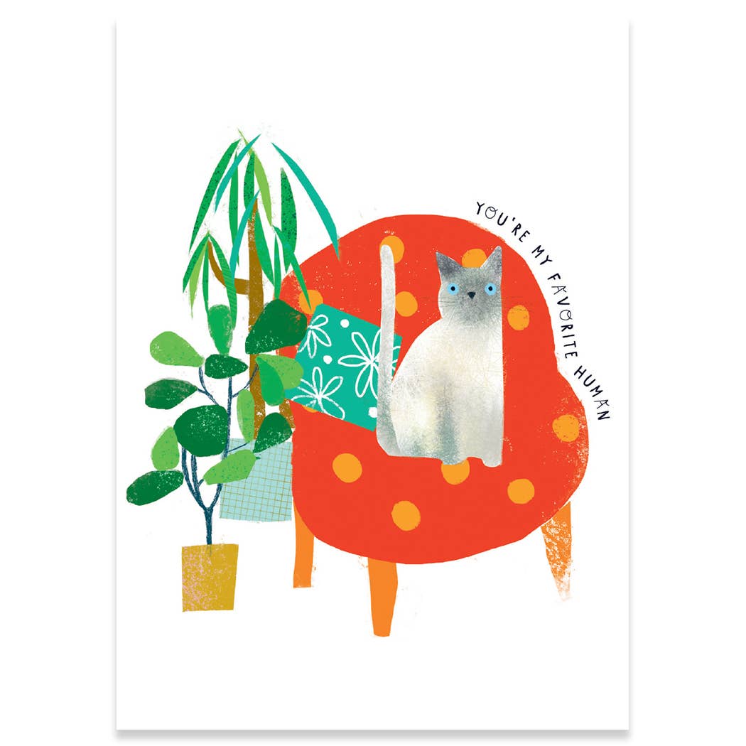 Favorite Human Carte Birthday Card
