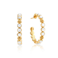 Capucine de Wulf Berry Gem Medium Hoop Earrings