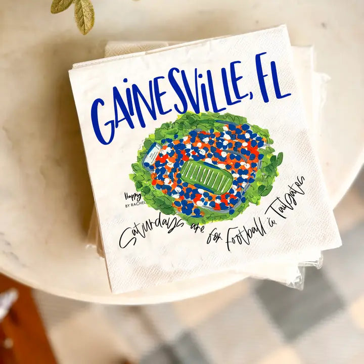Gainesville, FL Tailgate Napkins-20/pk Lunch Size-Full Color