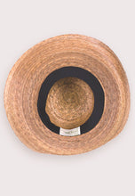 Load image into Gallery viewer, underside of hat showing the  elasticized inner band
