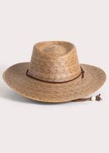 Load image into Gallery viewer, Outback Hand-woven Solid Sun Hat with leather strap
