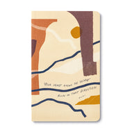 Write Now Journal - “Your heart knows the way. Run in that direction.”  cover with Rumi quote 