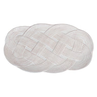 Rectangular tray with knot pattern