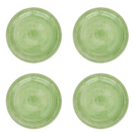 Juliska Berry & Thread Melamine Dessert/Salad Plate Set/4 in Seagrass green