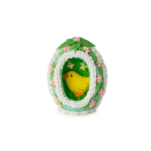 Load image into Gallery viewer, Panoramic Sugar Green Egg and yellow chick
