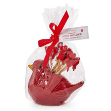 Load image into Gallery viewer, Deck the Halls Cardinal Pick Holder
