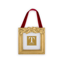 Load image into Gallery viewer, Holly Leaves Hanging square Photo Frames with red Ornament ribbon 
