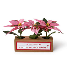 Load image into Gallery viewer, Festive Flower Market Set of 3 Poinsettias
