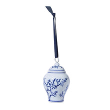Load image into Gallery viewer, Blue &amp; White Temple Jar Ornament / Place Card Holder
