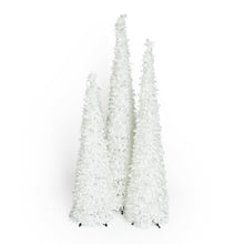 Load image into Gallery viewer, Tinsel and Holly Collapsible Trees - Set of 3
