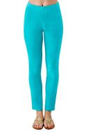 Gretchen Scott Designs Cotton / Spandex GripeLess Pants - Solid Turquoise