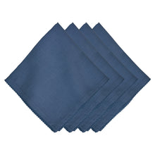 Load image into Gallery viewer, Juliska Berry Scallop Napkin Set/4 - Navy
