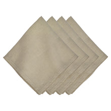 Load image into Gallery viewer, Juliska Berry Scallop Napkin Set/4 - Natural
