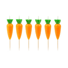 Load image into Gallery viewer, Garden Party Carrot Candles - Set of 6
