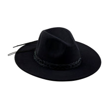 Load image into Gallery viewer, Fedora Hat with Leather Trim
