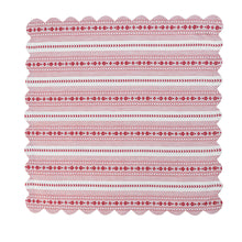 Load image into Gallery viewer, open Juliska Villa Stripe Napkin showing scalloped edges 
