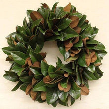 Load image into Gallery viewer, The Classic Lucknow Southern Fresh Magnolia Wreath
