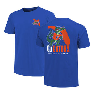 florida gators gear Florida Go Gators Mascot Men's T-shirt- Royal Blue