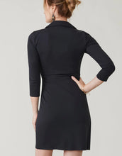 Load image into Gallery viewer, Cristina Wrap Dress Black
