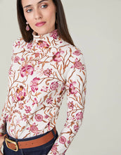 Load image into Gallery viewer, Spartina 449 Stefanie Turtleneck Tee Harbor River Jacobean
