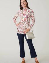 Load image into Gallery viewer, Spartina 449 Stefanie Turtleneck Tee Harbor River Jacobean
