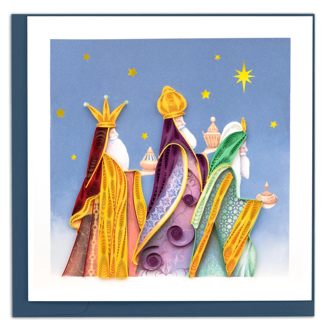 Quilled Three Wise Men Greeting Card