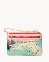 Load image into Gallery viewer, Spartina 449 Florida Scout Wristlet showing zipper
