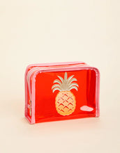 Load image into Gallery viewer, Spartina 449 Iconic Clear Cosmetic Case Pink Pineapple
