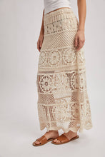 Load image into Gallery viewer, Sheer Crochet Knit Midi Skirt
