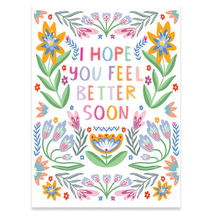 Feel Better Soon Carte Get Well Card