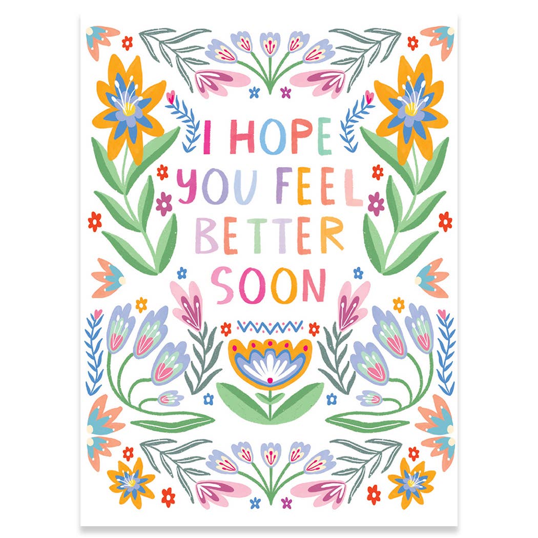 Feel Better Soon Carte Get Well Card