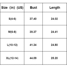 Load image into Gallery viewer, size chart

