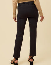 Load image into Gallery viewer, Spartina 449 Shannon Straight Leg Ponte Pant Black back view
