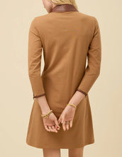 Load image into Gallery viewer, Spartina 449 Nora Half Zip Dress w/ Vegan Leather Brown Sugar
