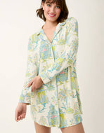 Spartina 449 Pajama Sleep Shirt Flagler Teal