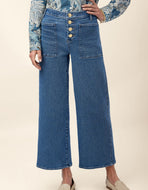 Spartina 449 Blanche Wide Leg Jean May River Wash